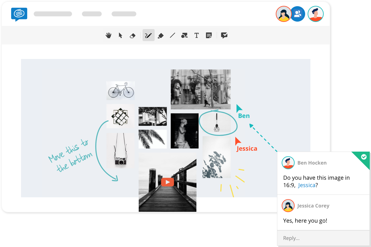 easily share boards