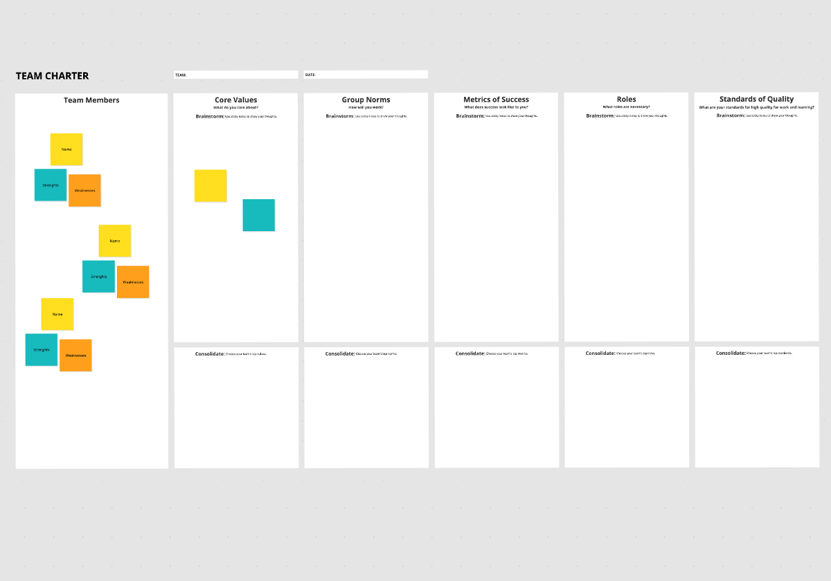 Team Charter Template