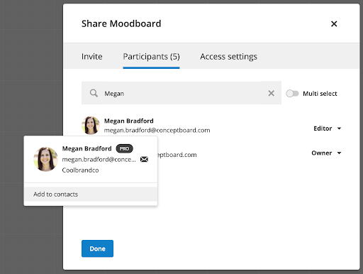 Add to contacts