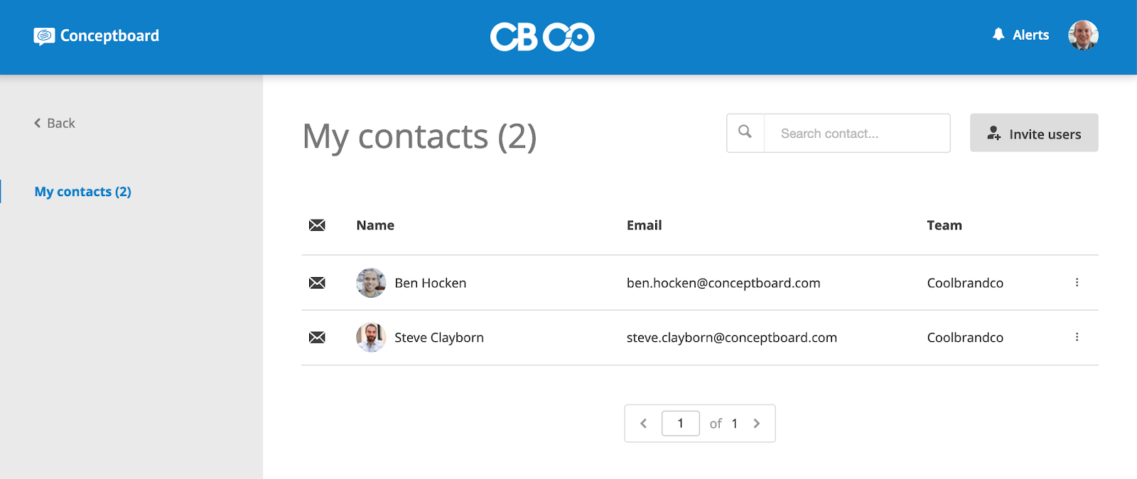 External users can now see only their 'My contacts' list