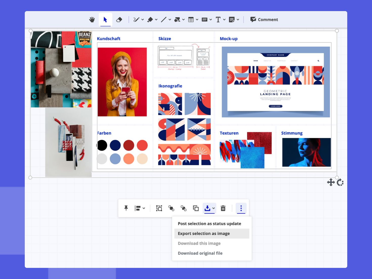 Export image as png function in Conceptboard