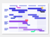 Gannt template example from Conceptboard with the possibility to try the template for free