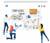 Whiteboarding session conceptboard