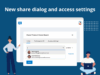 New share dialog