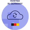 Hosted in Germany trust badge