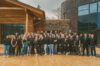Group foto of conceptboard employees during the pop up office in Allgäu Germany. About us