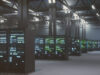Server room showing implementation in a closed network