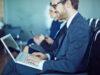 Person from public sector works on an IT secure online collaboration tool