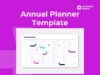 Annual planner template preview