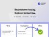 brainstorm today, deliver tomorrow online webinar for the task management tool