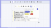 Task management. Image with 4 tasks created by 4 users on a conceptboard board with comments