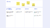 Kanban Board template example with jira tasks integrated on Conceptboard board