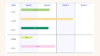 Gantt chart template with jira tasks, tasks, Quartals and Project types