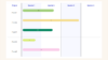 Gantt chart template with jira tasks, tasks, Quartals and Project types