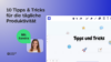 10 Tipps und Tricks in Conceptboard