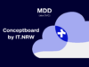 Cloud-Symbol mit Text MDD (aka DVC) und Conceptboard by IT.NRW