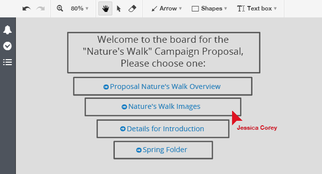 Create links in your board for better navigation