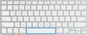 Hold Spacebar key when using a Mac