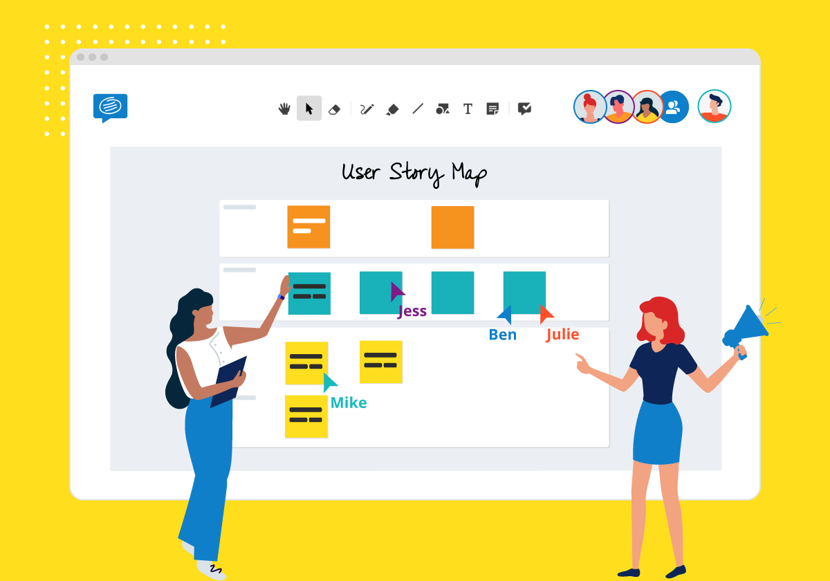 Story Map Template - Four Squares Framed