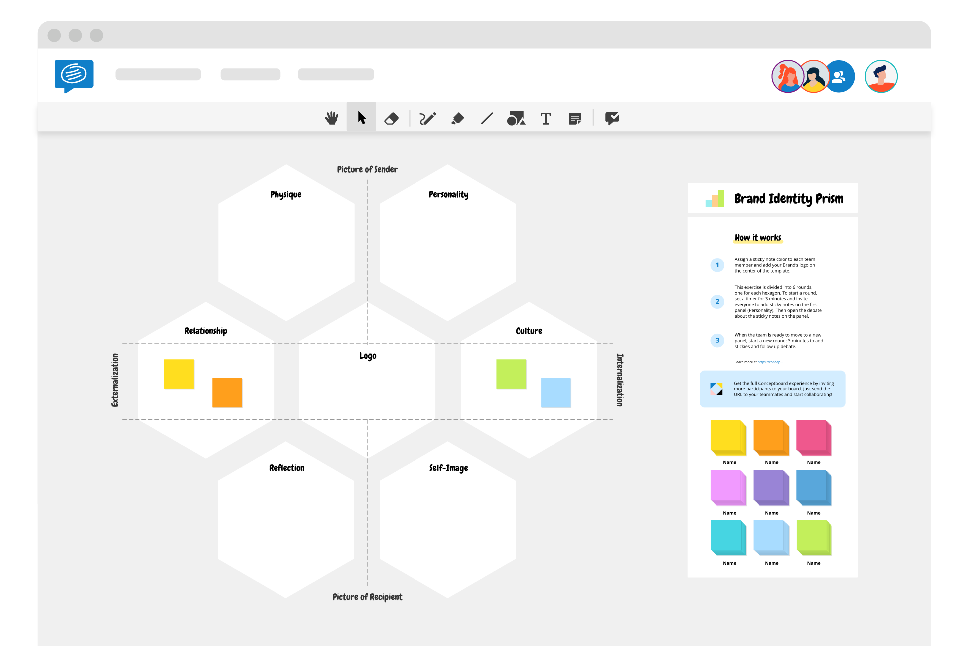 Brand Identity Prism Free Template 6 Sections