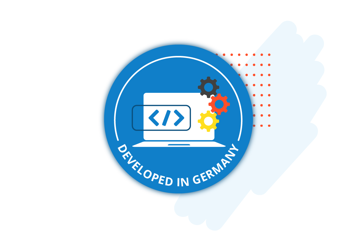 badge representing conceptboard developed in Germany