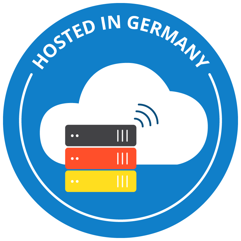 Badge representing the hosted in Germany app