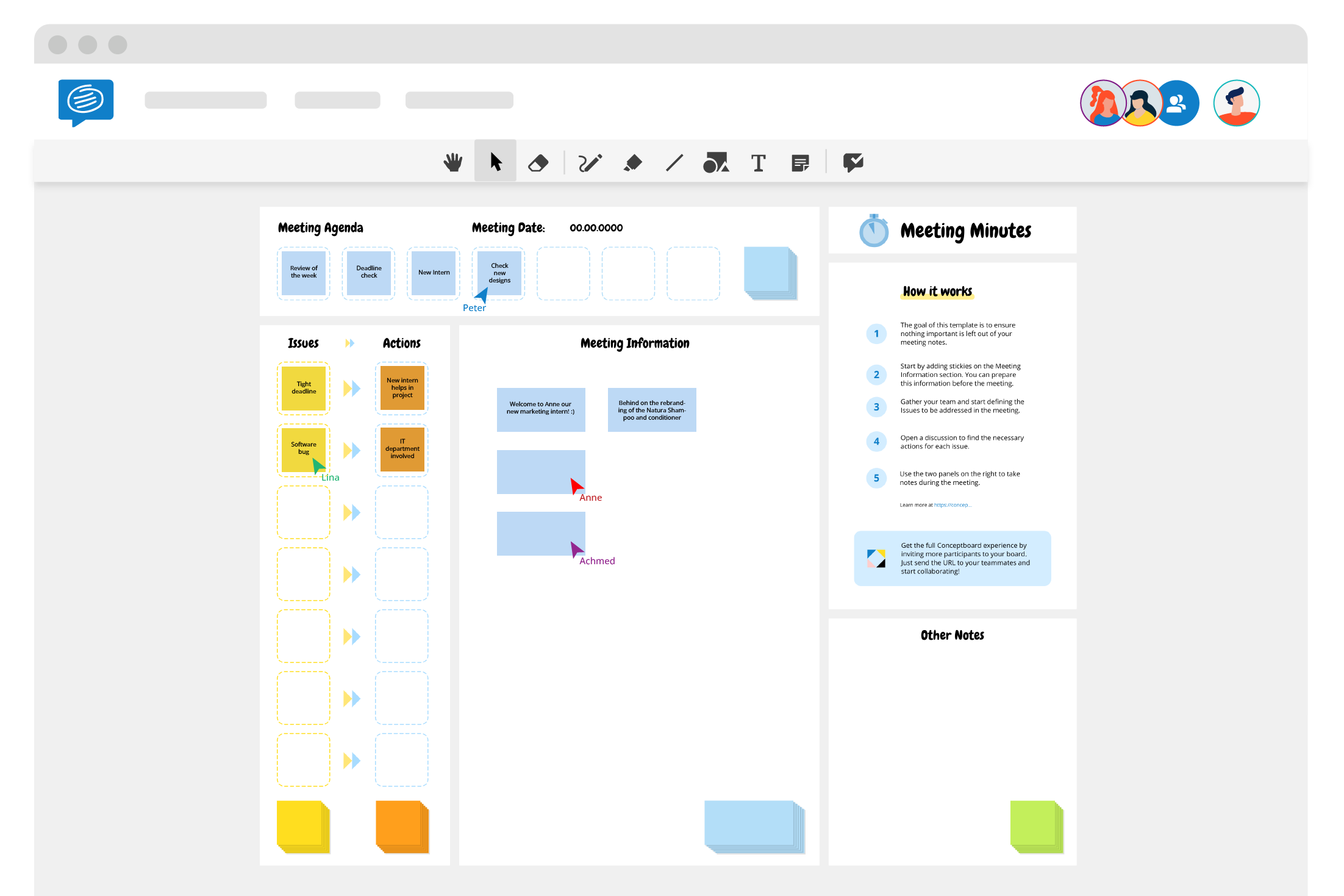 Meeting minutes template with example