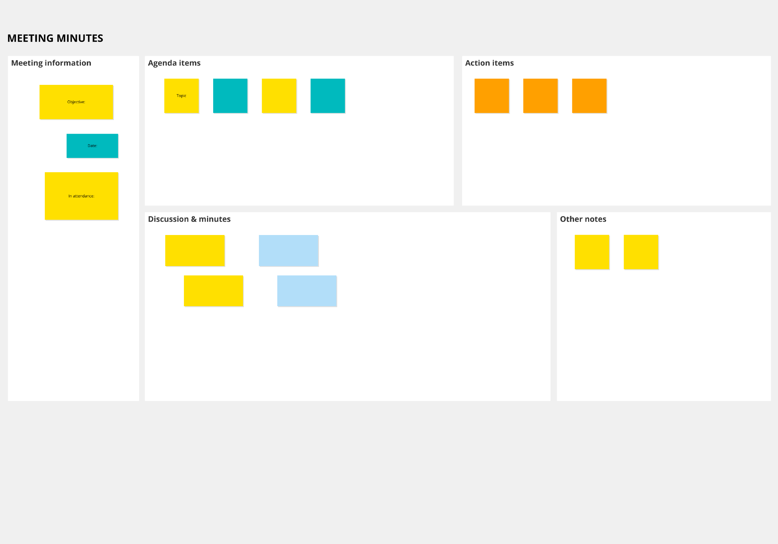 A simple meeting minutes template for remote meetings Intended For Minutes Of The Meeting Template