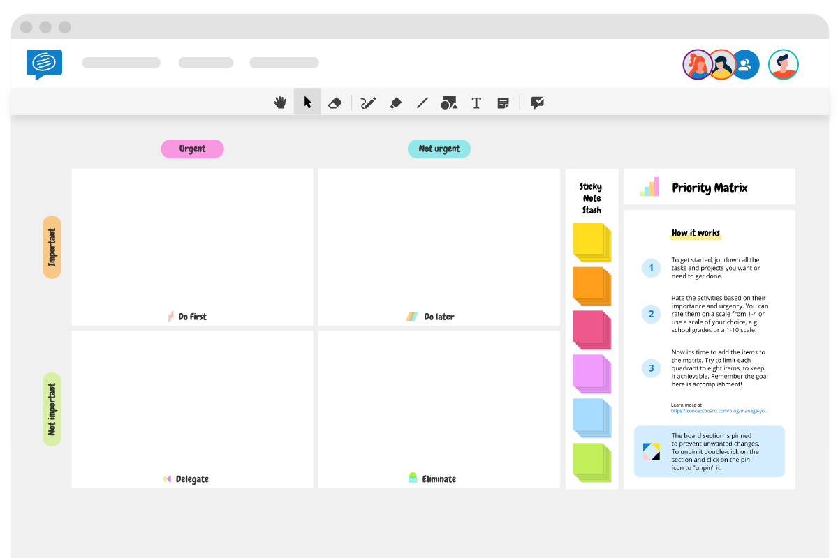 Priority Matrix Free Template with Examples Conceptboard