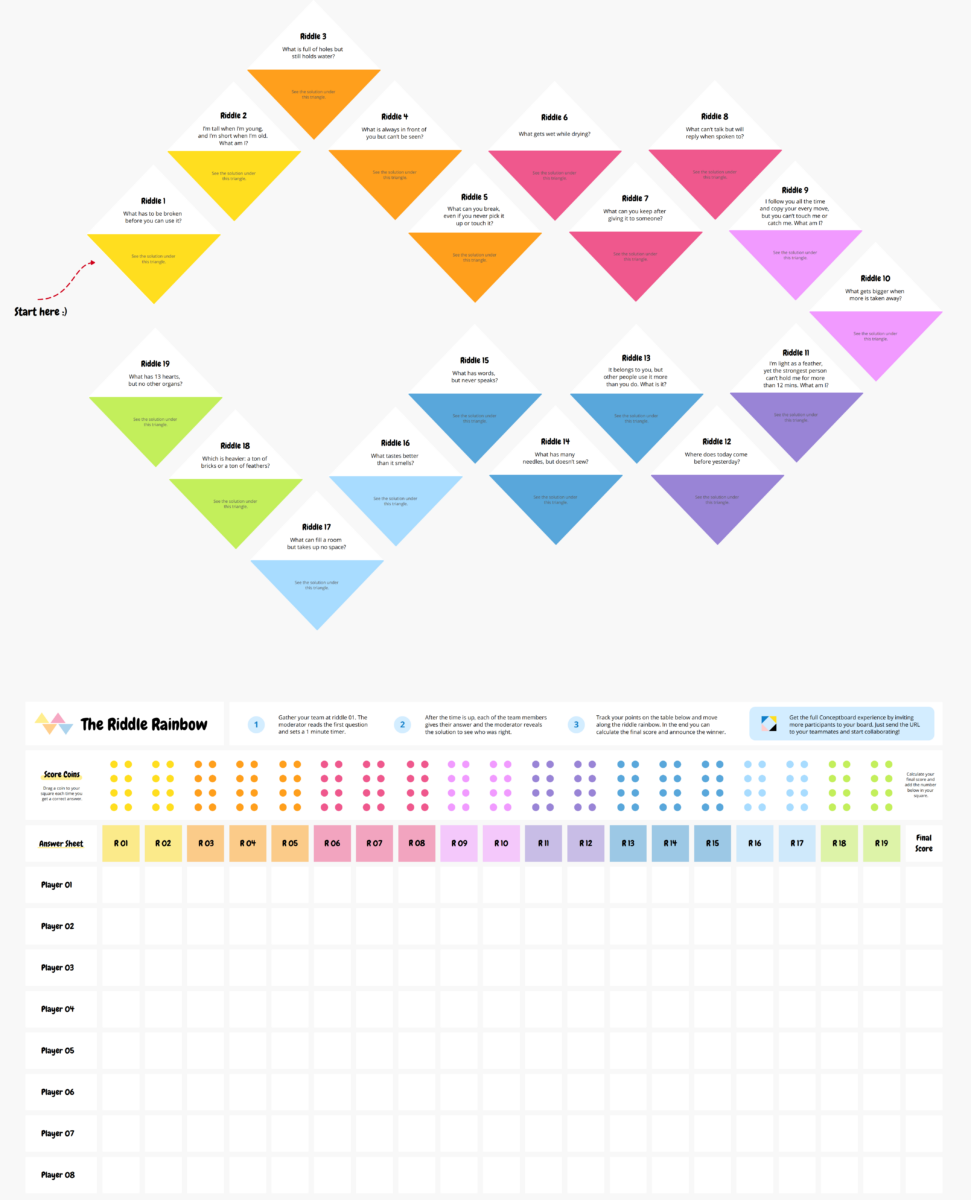 rainbow colours quiz puzzle