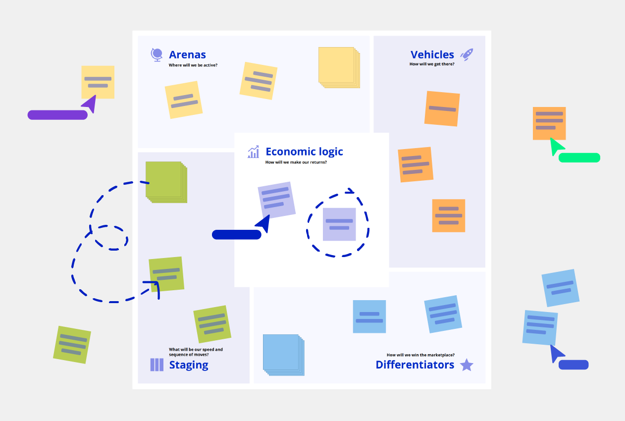 Strategy Diamond Template Conceptboard board example