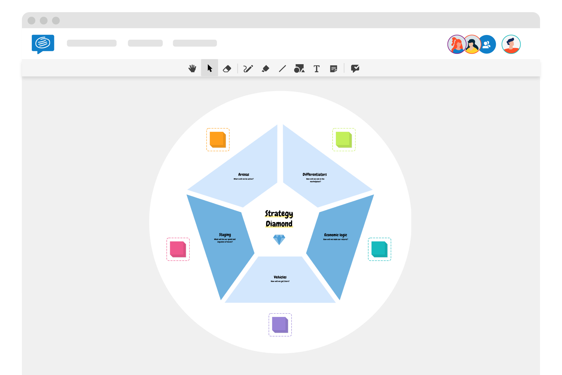 strategy diamond template