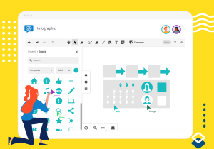 Use our free infographics template to maximize visual collaboration