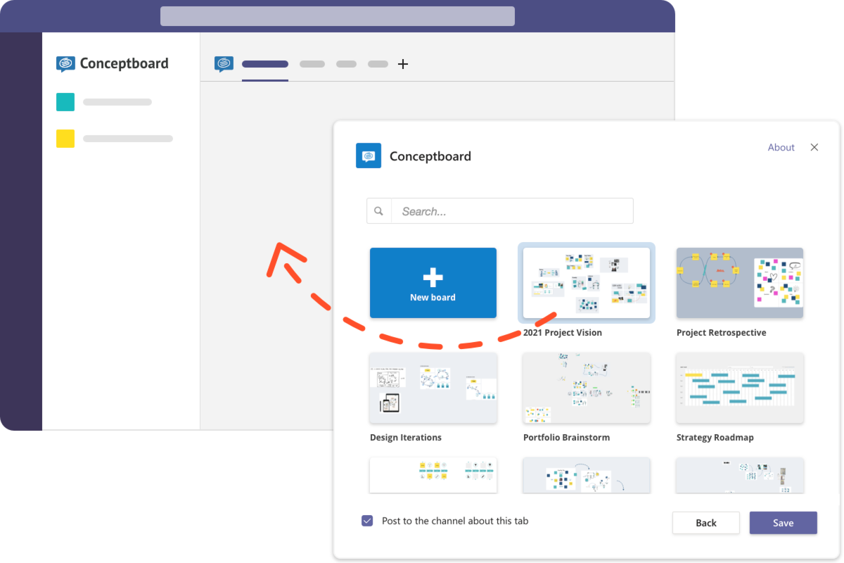 import board in MS Teams