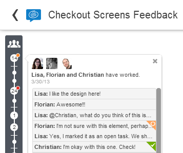 Checkout screens feedback