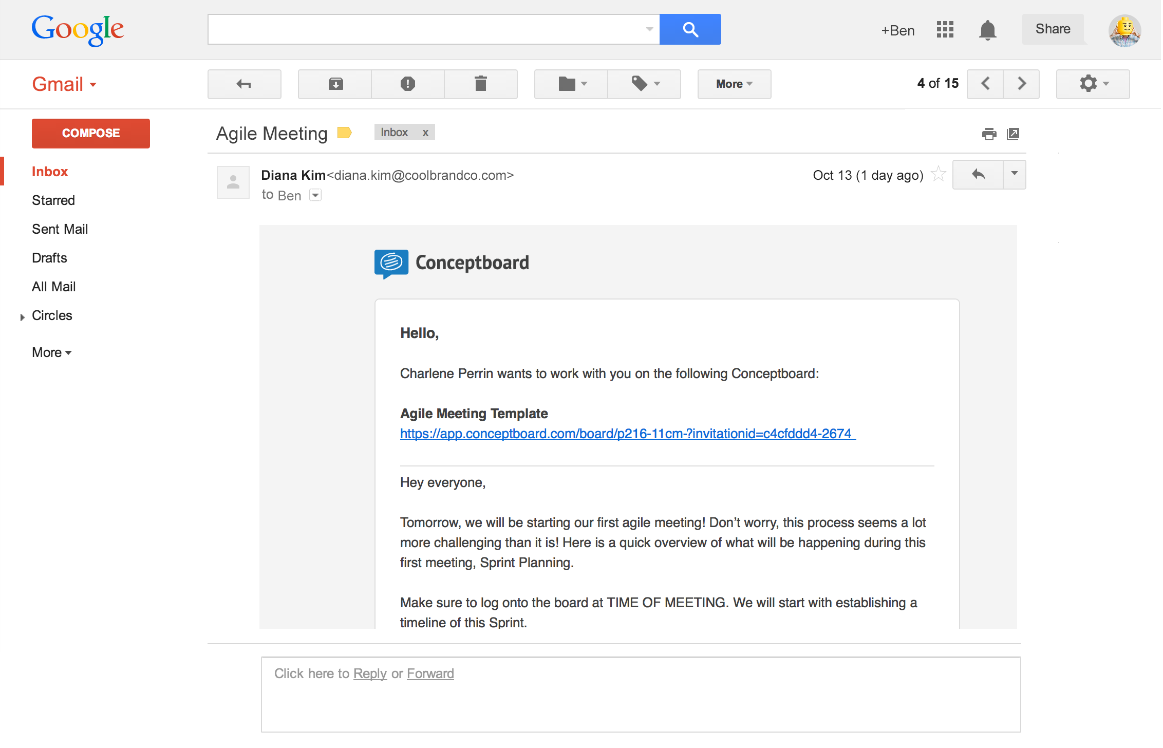 Agile Meeting Email 