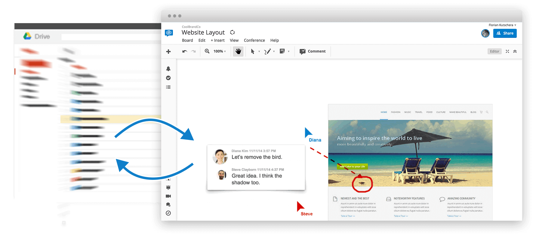 Conceptboard google drive integration