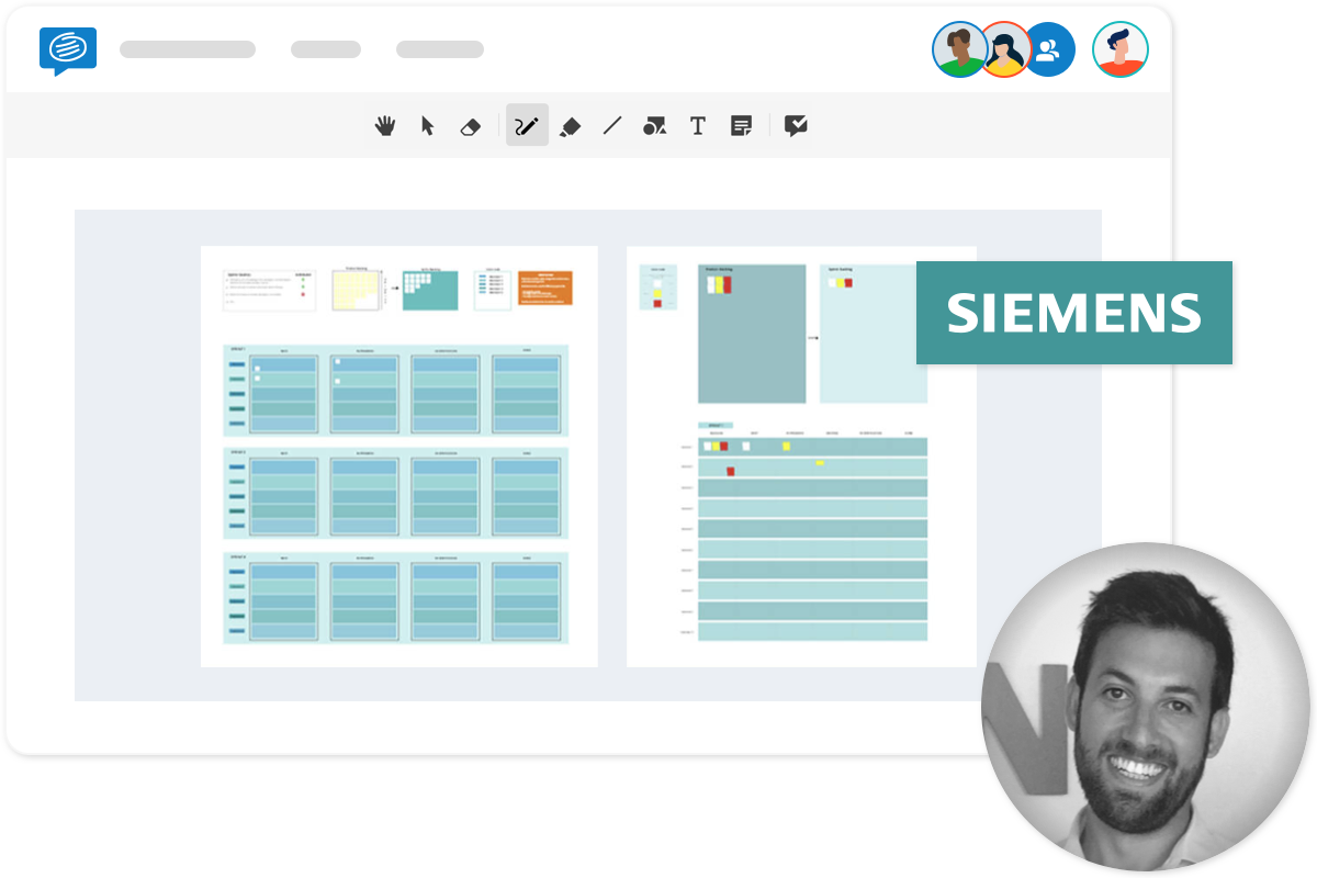 Siemens success story after using conceptboard